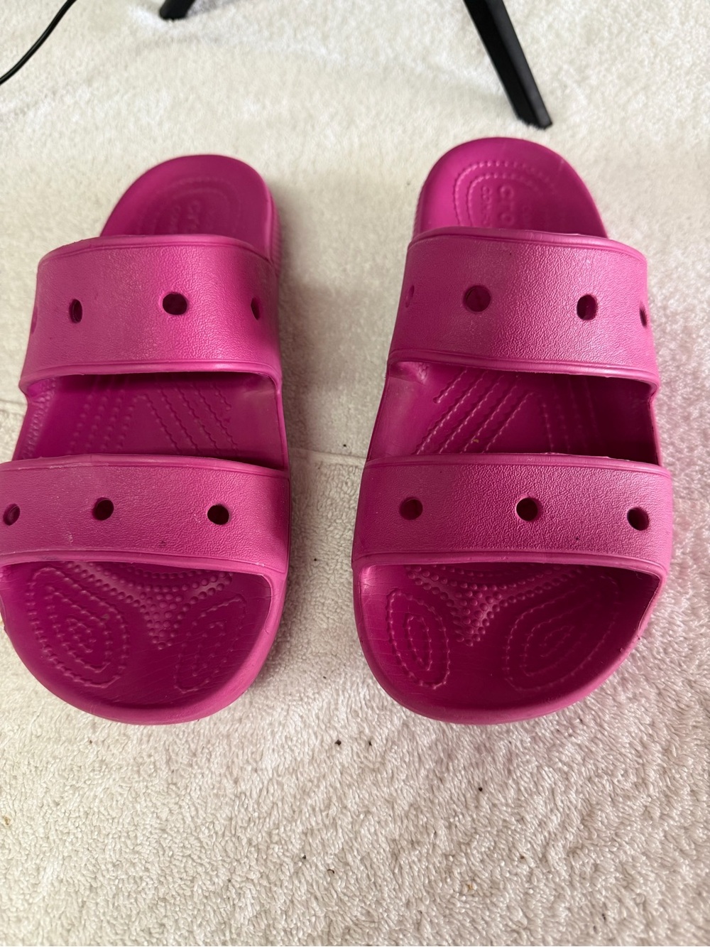 CROCS Women’s size 7 Pink Slide Sandals - Comfortable Double-Strap Slides